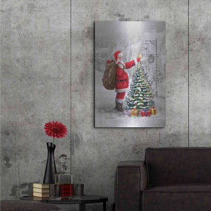 Luxe Metal Art 'The Final Touch' by Ali Corti, Metal Wall Art,24x36