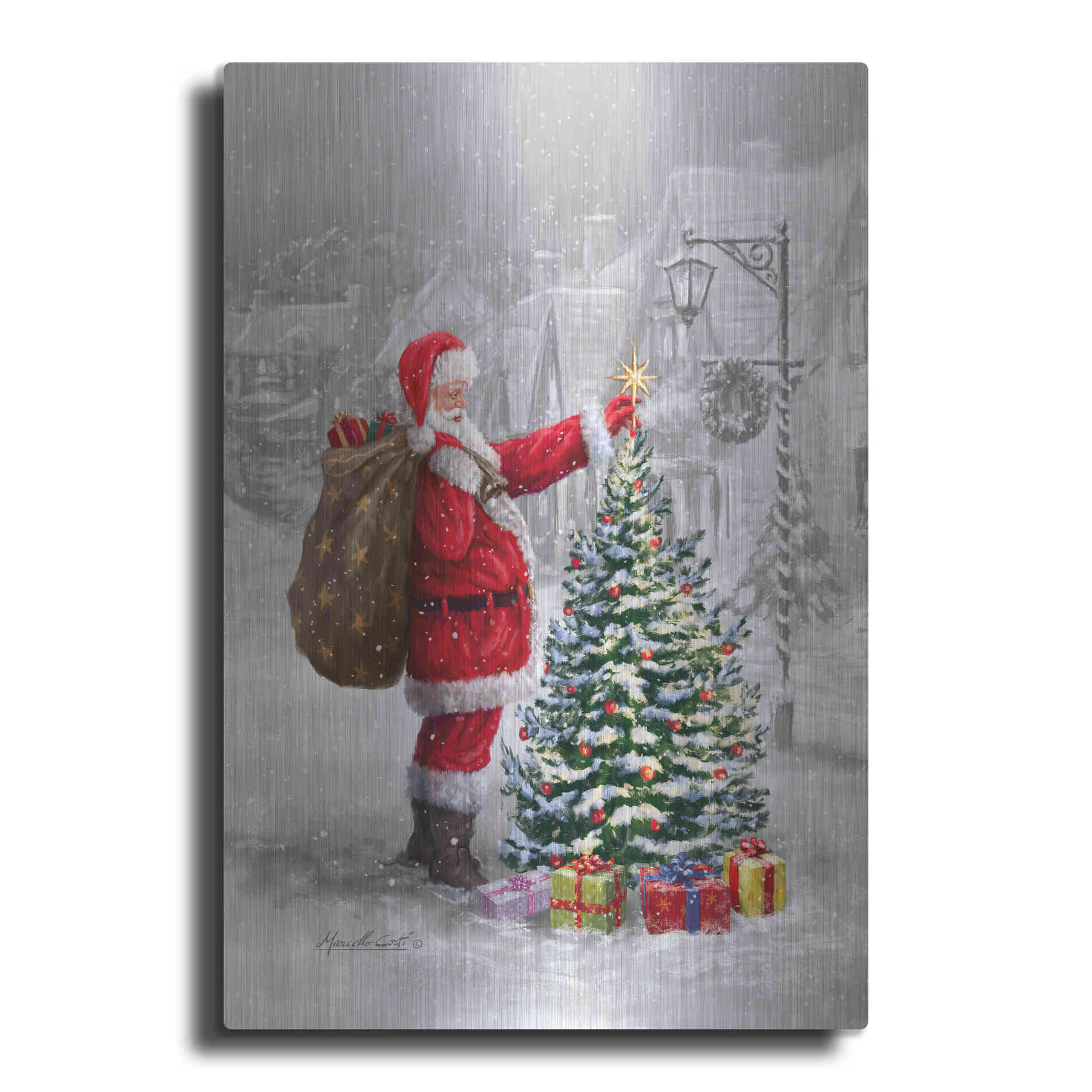 Luxe Metal Art 'The Final Touch' by Ali Corti, Metal Wall Art