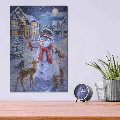 Luxe Metal Art 'Christmas Cuties' by Ali Corti, Metal Wall Art,12x16
