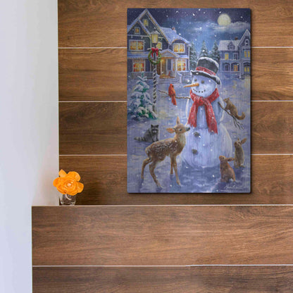 Luxe Metal Art 'Christmas Cuties' by Ali Corti, Metal Wall Art,12x16