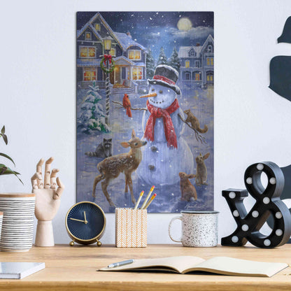 Luxe Metal Art 'Christmas Cuties' by Ali Corti, Metal Wall Art,12x16