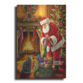 Luxe Metal Art 'Santa Has Arrived' by Ali Corti, Metal Wall Art
