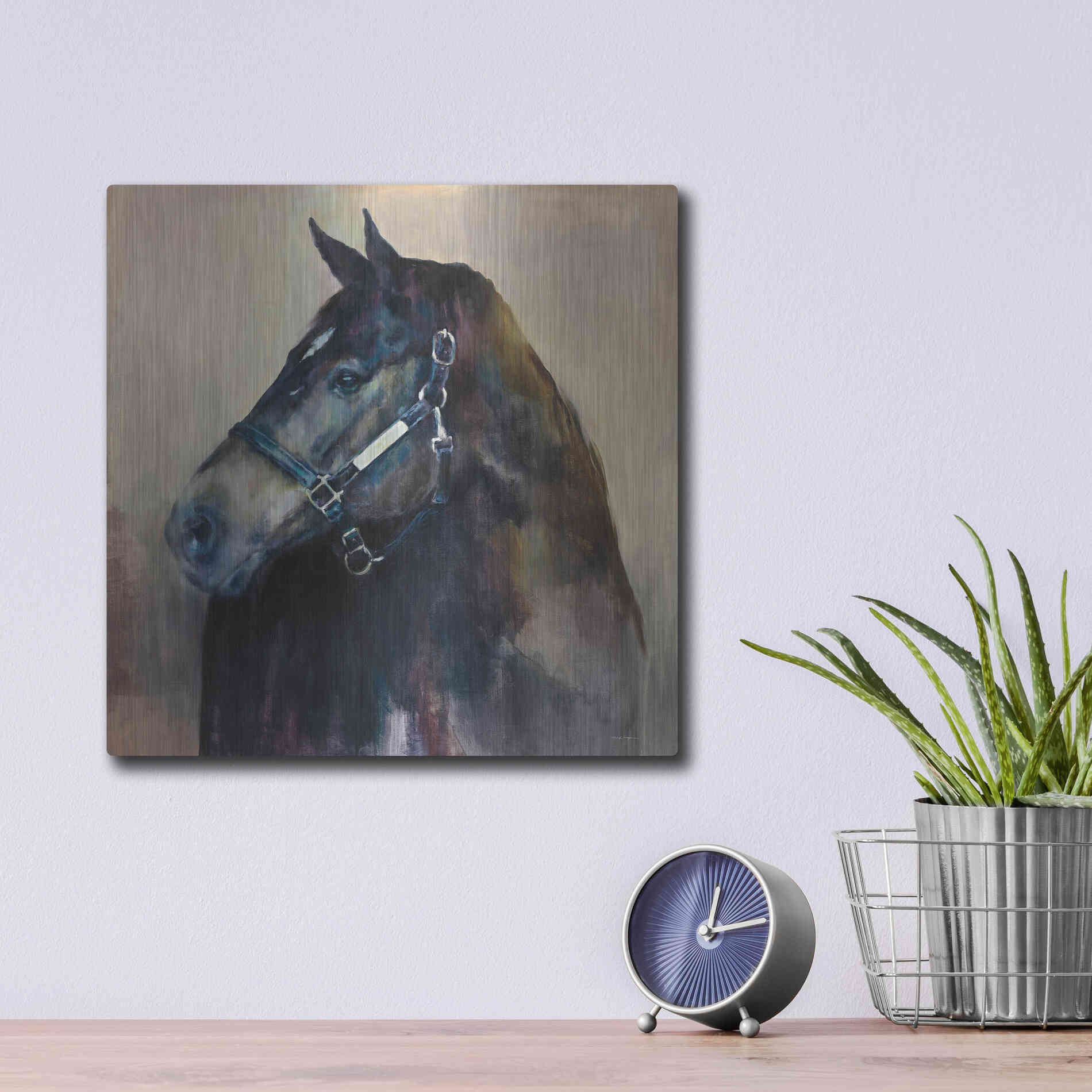 Luxe Metal Art 'Ritzy Light' by Marilyn Hageman, Metal Wall Art,12x12