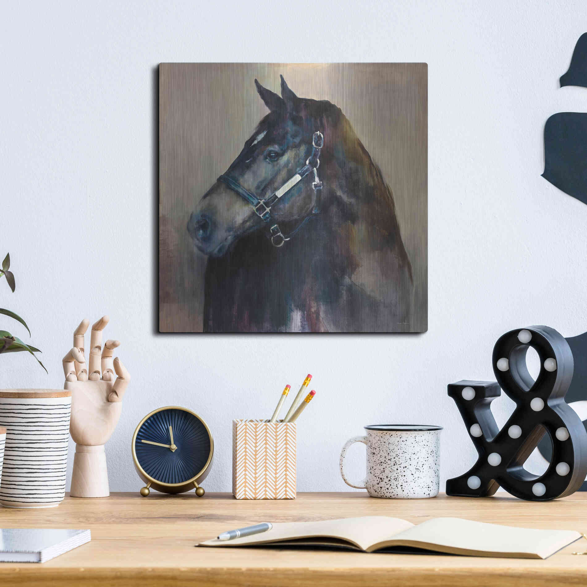 Luxe Metal Art 'Ritzy Light' by Marilyn Hageman, Metal Wall Art,12x12