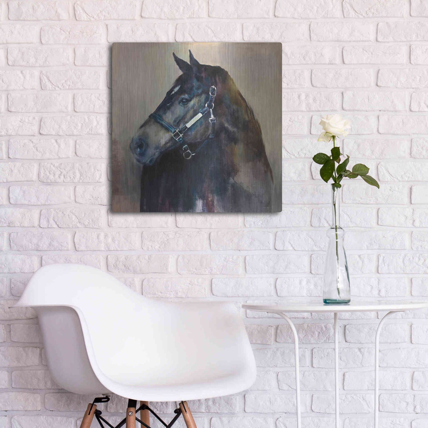 Luxe Metal Art 'Ritzy Light' by Marilyn Hageman, Metal Wall Art,24x24