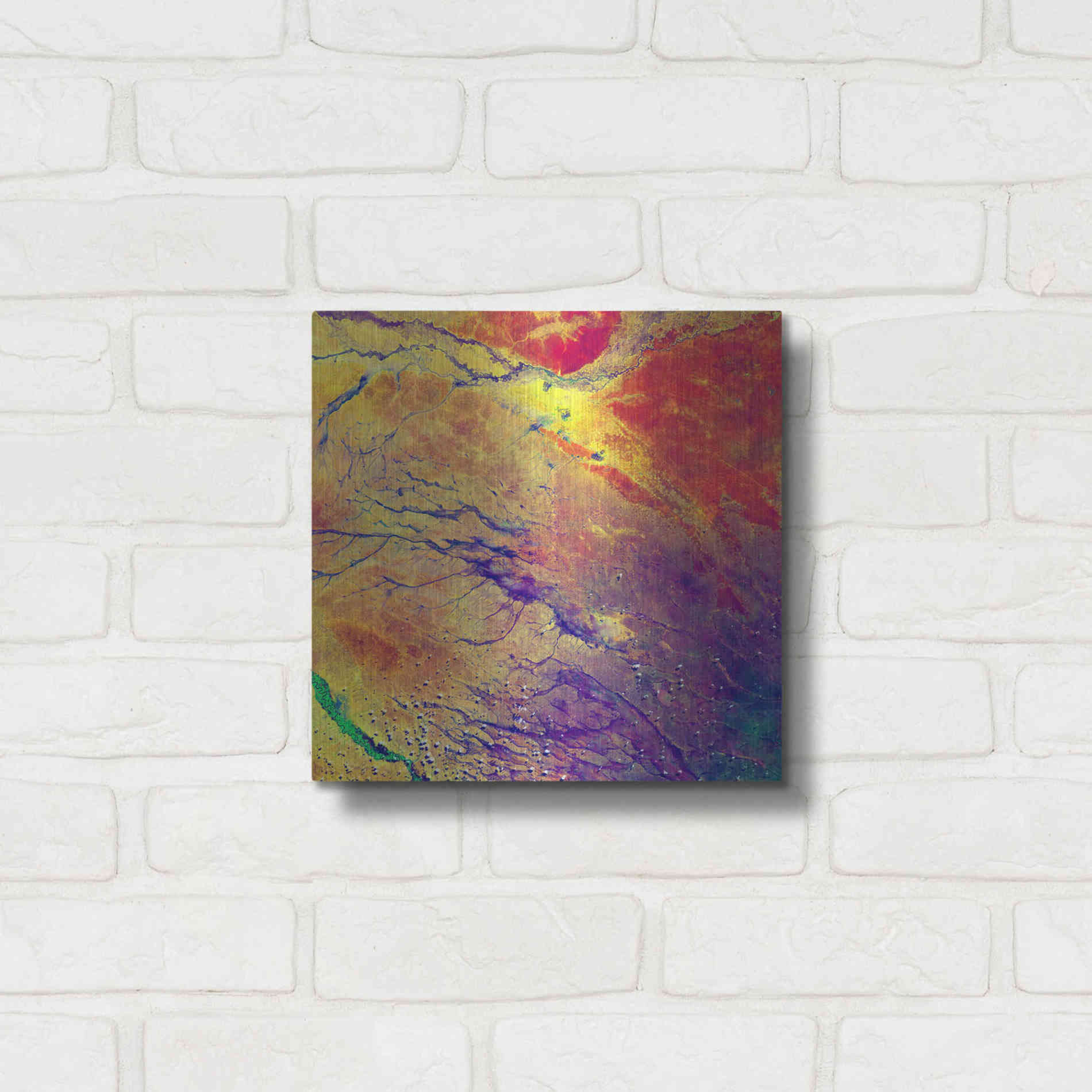 Luxe Metal Art 'Earth As Art: A Study in Color' Metal Wall Art,12x12
