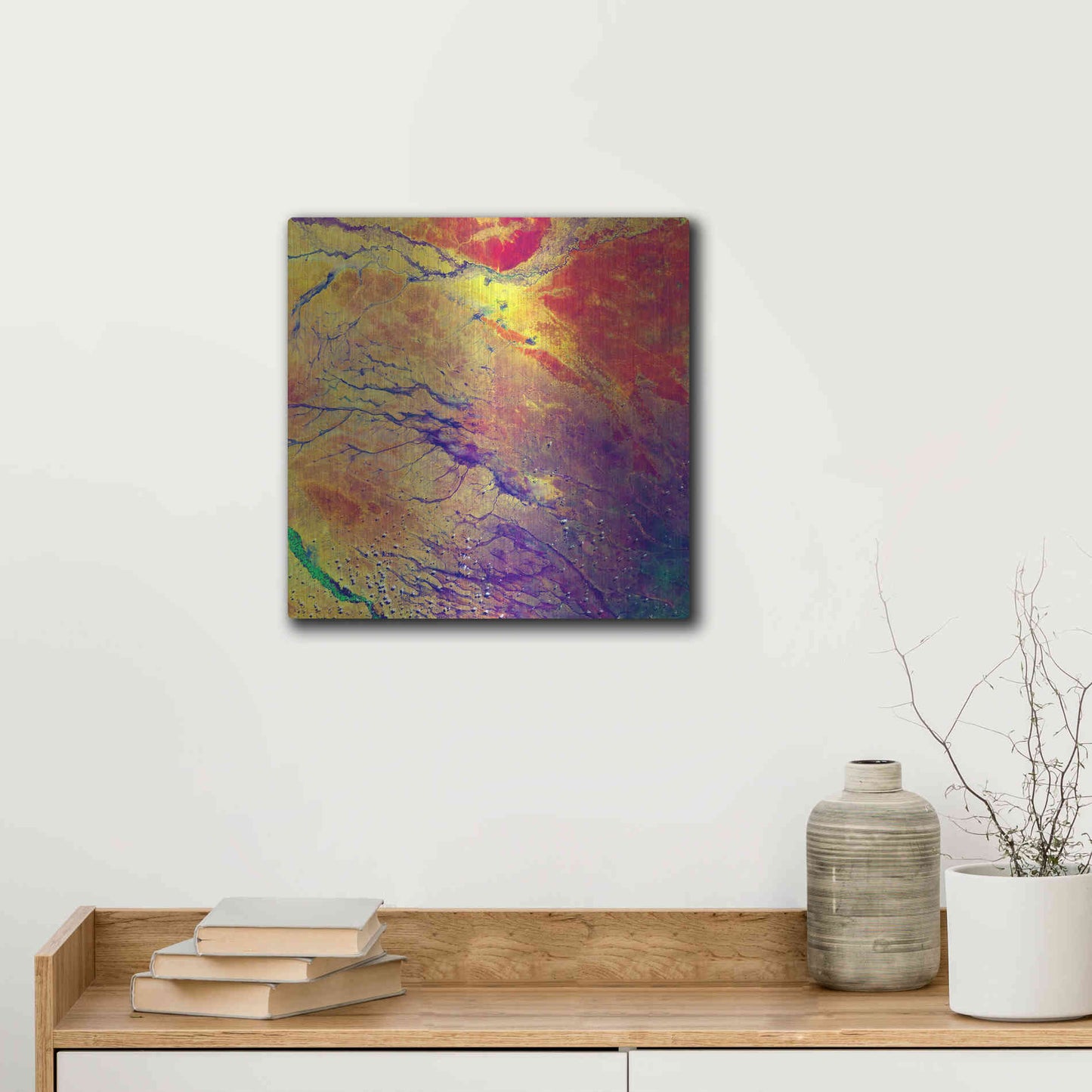 Luxe Metal Art 'Earth As Art: A Study in Color' Metal Wall Art,12x12