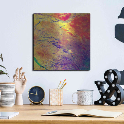 Luxe Metal Art 'Earth As Art: A Study in Color' Metal Wall Art,12x12