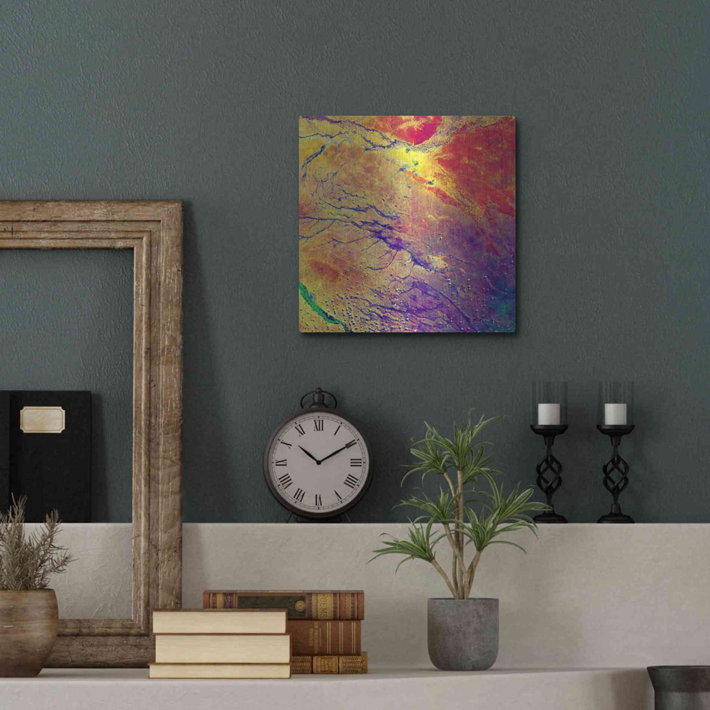 Luxe Metal Art 'Earth As Art: A Study in Color' Metal Wall Art,12x12