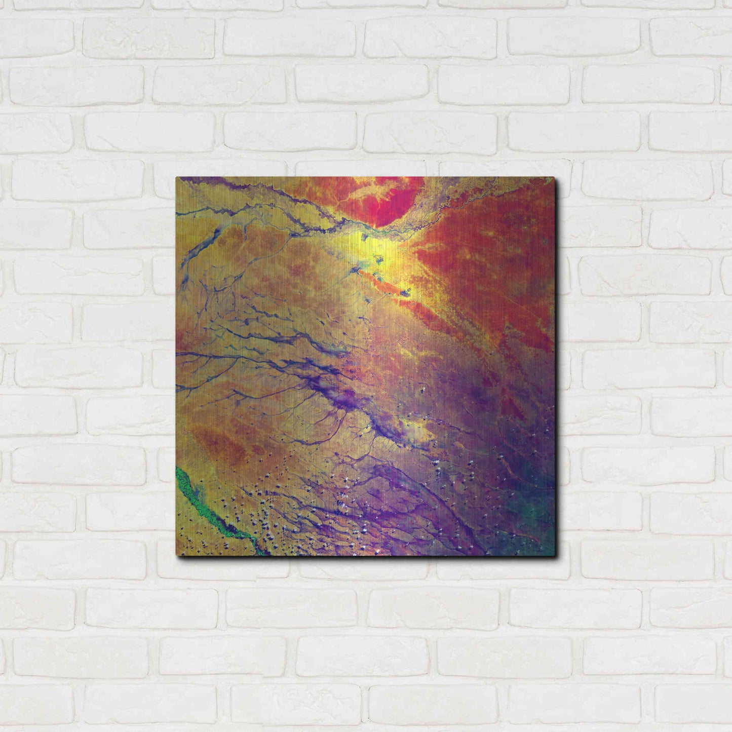 Luxe Metal Art 'Earth As Art: A Study in Color' Metal Wall Art,24x24