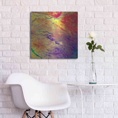 Luxe Metal Art 'Earth As Art: A Study in Color' Metal Wall Art,24x24