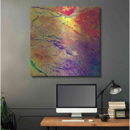 Luxe Metal Art 'Earth As Art: A Study in Color' Metal Wall Art,36x36