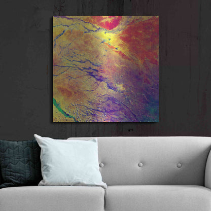 Luxe Metal Art 'Earth As Art: A Study in Color' Metal Wall Art,36x36