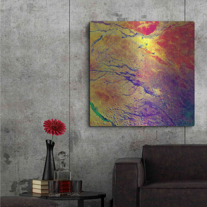 Luxe Metal Art 'Earth As Art: A Study in Color' Metal Wall Art,36x36