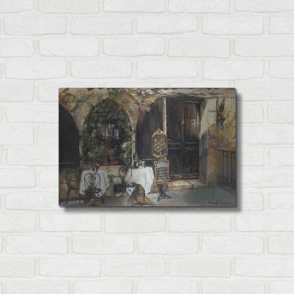 Luxe Metal Art 'Meeting at the Cafe' by Marilyn Hageman, Metal Wall Art,24x16