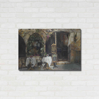 Luxe Metal Art 'Meeting at the Cafe' by Marilyn Hageman, Metal Wall Art,36x24