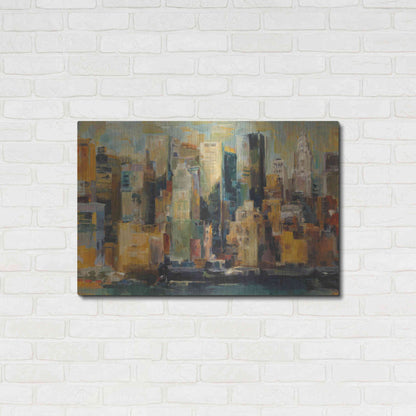 Luxe Metal Art 'New York New York' by Marilyn Hageman, Metal Wall Art,36x24