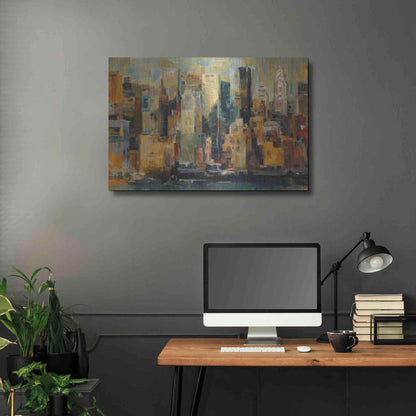 Luxe Metal Art 'New York New York' by Marilyn Hageman, Metal Wall Art,36x24