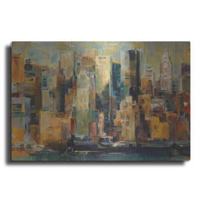 Luxe Metal Art 'New York New York' by Marilyn Hageman, Metal Wall Art