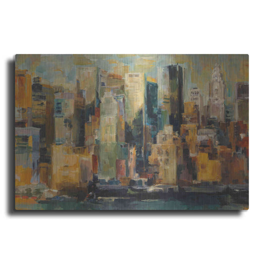 Luxe Metal Art 'New York New York' by Marilyn Hageman, Metal Wall Art