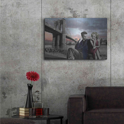 Luxe Metal Art 'Brooklyn Bridge' by Chris Consani, Metal Wall Art,36x24