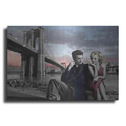 Luxe Metal Art 'Brooklyn Bridge' by Chris Consani, Metal Wall Art