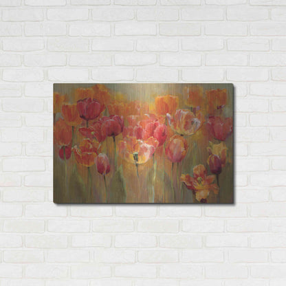Luxe Metal Art 'Tulips in the Midst III' by Marilyn Hageman, Metal Wall Art,36x24
