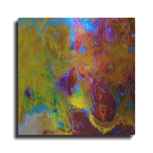 Luxe Metal Art 'Earth As Art: Land of Terror' Metal Wall Art