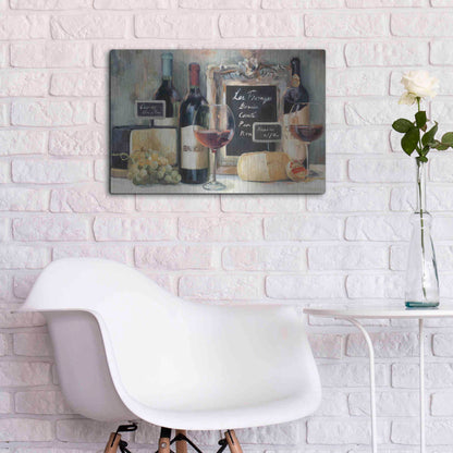 Luxe Metal Art 'Les Fromages' by Marilyn Hageman, Metal Wall Art,24x16