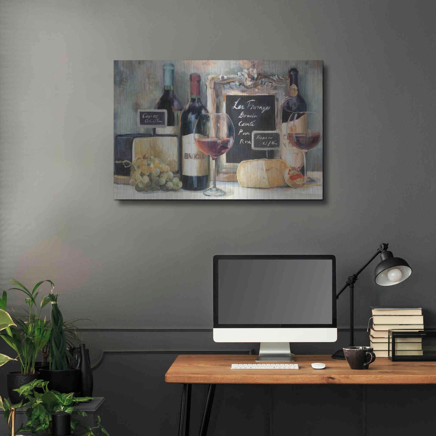 Luxe Metal Art 'Les Fromages' by Marilyn Hageman, Metal Wall Art,36x24