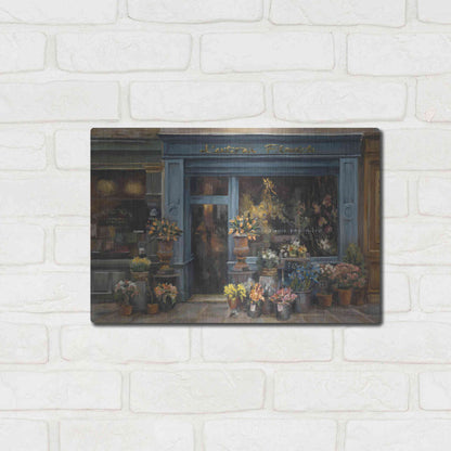 Luxe Metal Art 'Lartisan Fleuriste' by Marilyn Hageman, Metal Wall Art,16x12