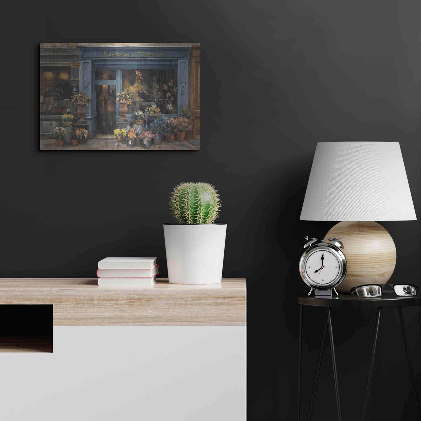 Luxe Metal Art 'Lartisan Fleuriste' by Marilyn Hageman, Metal Wall Art,24x16