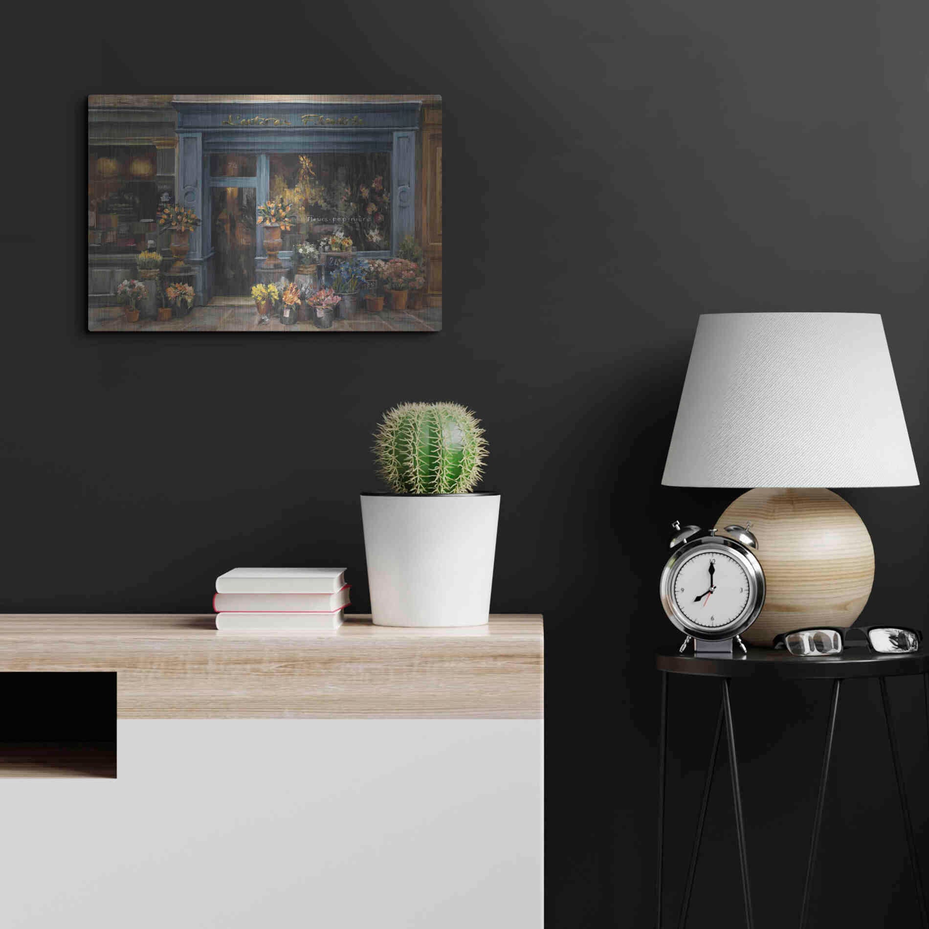 Luxe Metal Art 'Lartisan Fleuriste' by Marilyn Hageman, Metal Wall Art,24x16