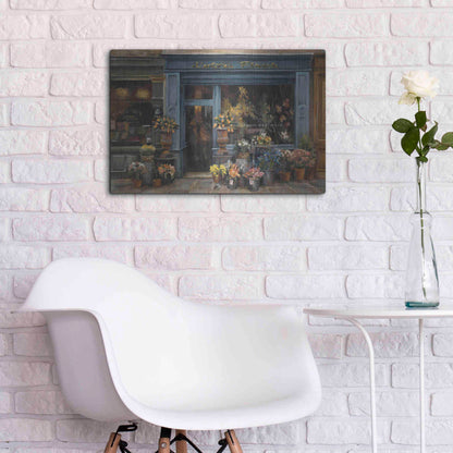 Luxe Metal Art 'Lartisan Fleuriste' by Marilyn Hageman, Metal Wall Art,24x16