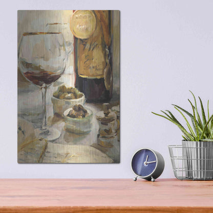 Luxe Metal Art 'Award Winning Wine I' by Marilyn Hageman, Metal Wall Art,12x16