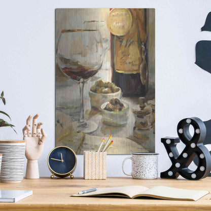 Luxe Metal Art 'Award Winning Wine I' by Marilyn Hageman, Metal Wall Art,12x16