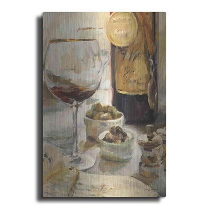 Luxe Metal Art 'Award Winning Wine I' by Marilyn Hageman, Metal Wall Art