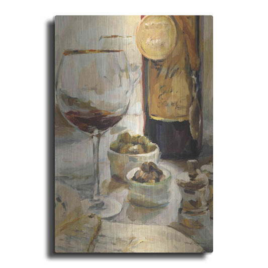 Luxe Metal Art 'Award Winning Wine I' by Marilyn Hageman, Metal Wall Art