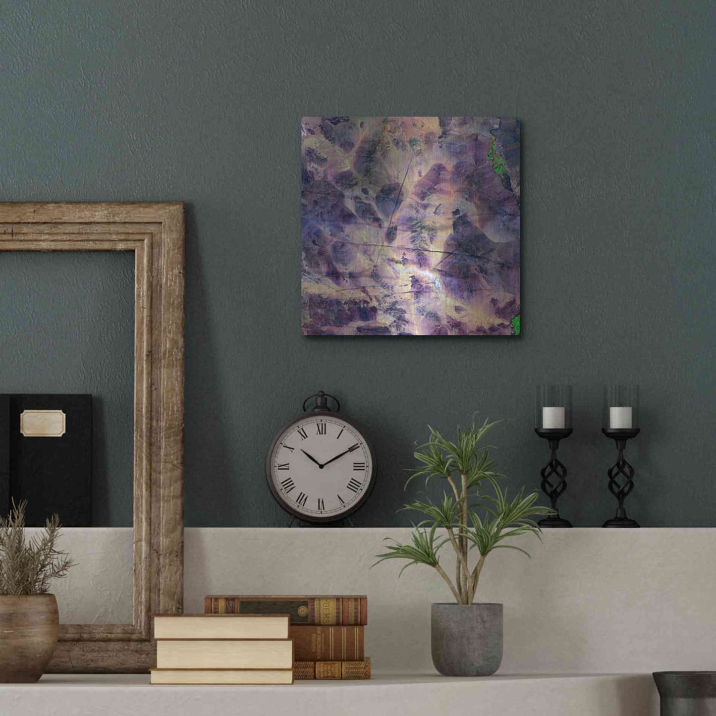 Luxe Metal Art 'Earth As Art: Contrails' Metal Wall Art,12x12