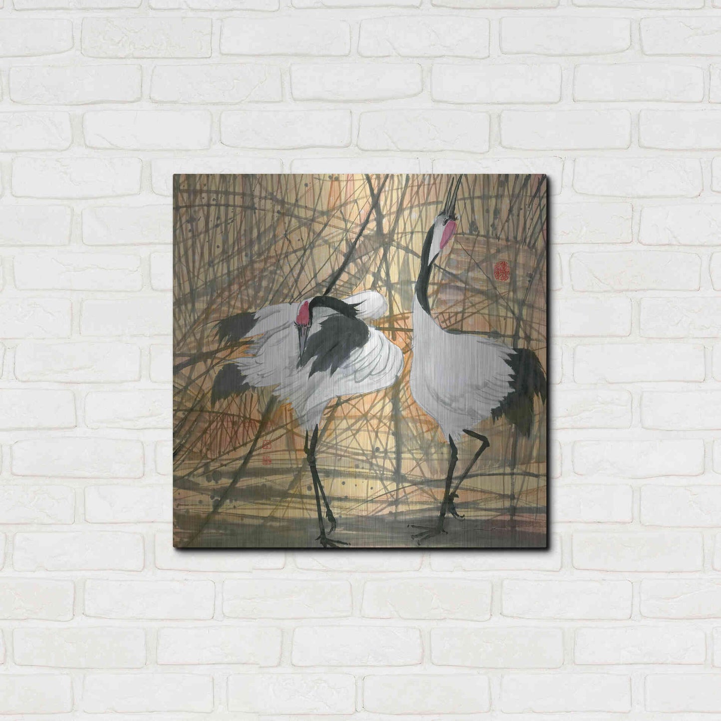 Luxe Metal Art 'Longevity' by River Han, Metal Wall Art,24x24