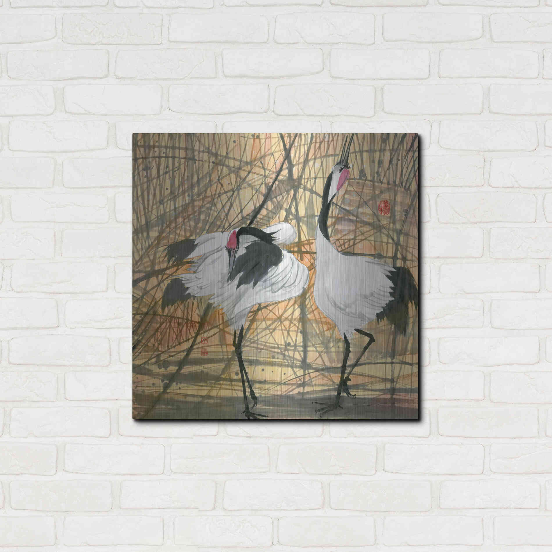 Luxe Metal Art 'Longevity' by River Han, Metal Wall Art,24x24