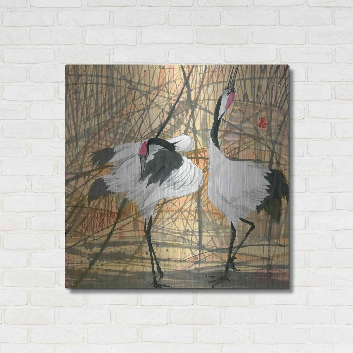 Luxe Metal Art 'Longevity' by River Han, Metal Wall Art,36x36