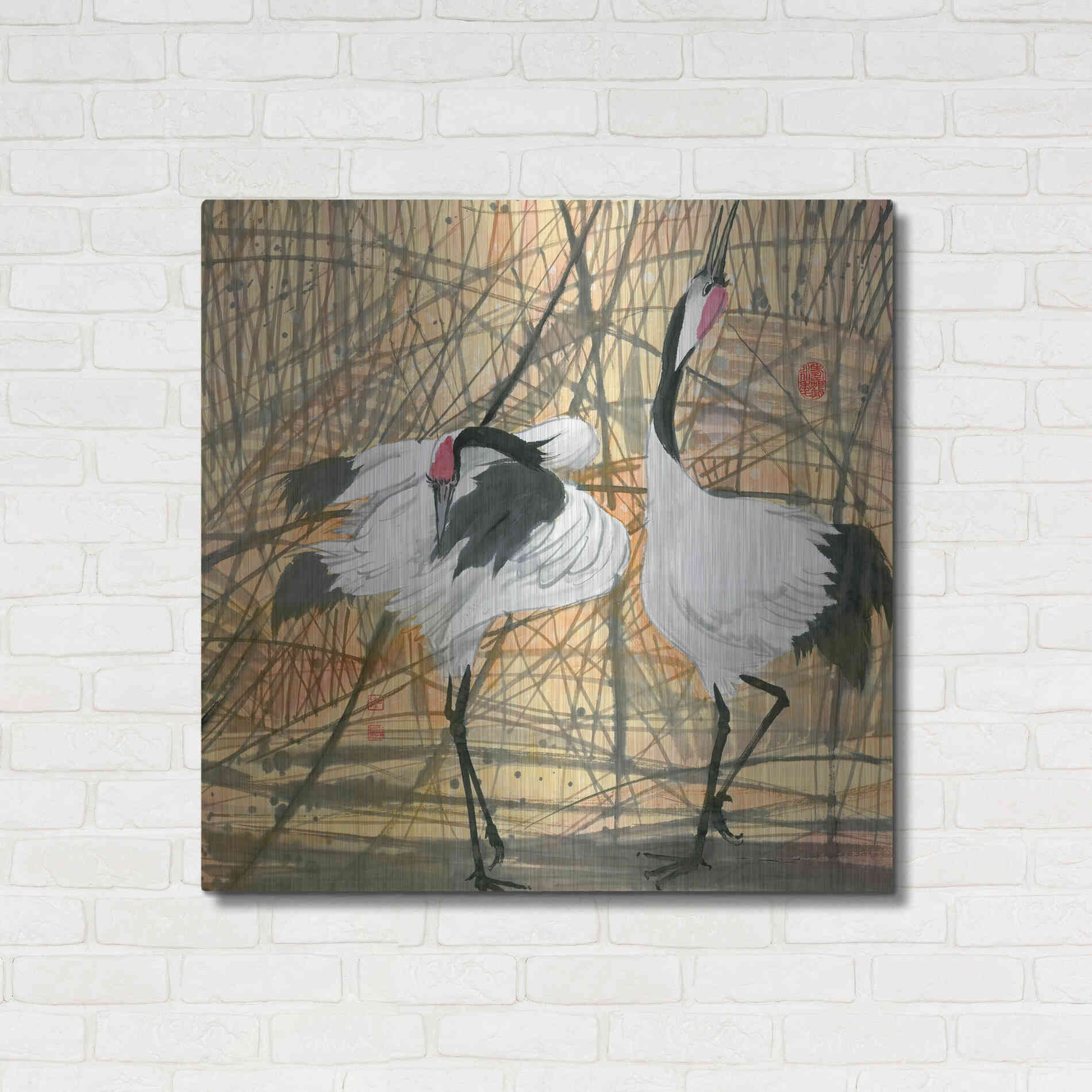 Luxe Metal Art 'Longevity' by River Han, Metal Wall Art,36x36