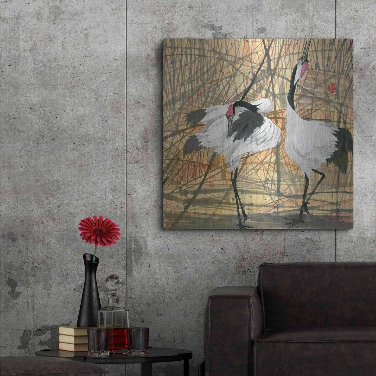 Luxe Metal Art 'Longevity' by River Han, Metal Wall Art,36x36