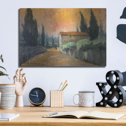 Luxe Metal Art 'French Farm' by Allayn Stevens, Metal Wall Art,16x12