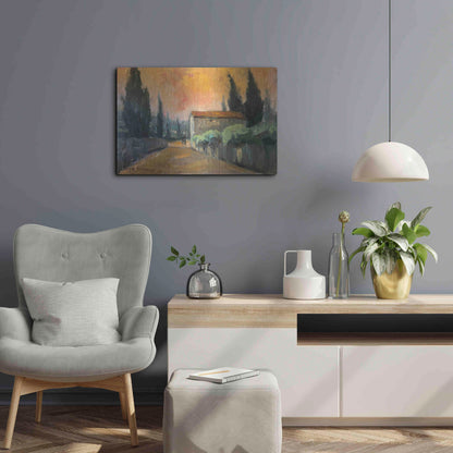 Luxe Metal Art 'French Farm' by Allayn Stevens, Metal Wall Art,24x16