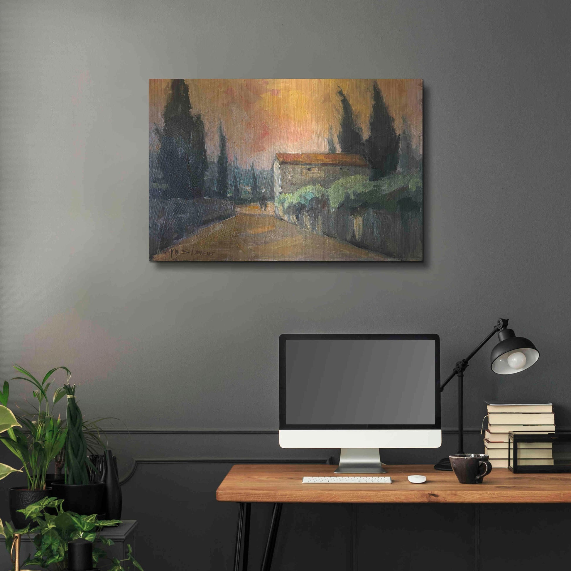 Luxe Metal Art 'French Farm' by Allayn Stevens, Metal Wall Art,36x24