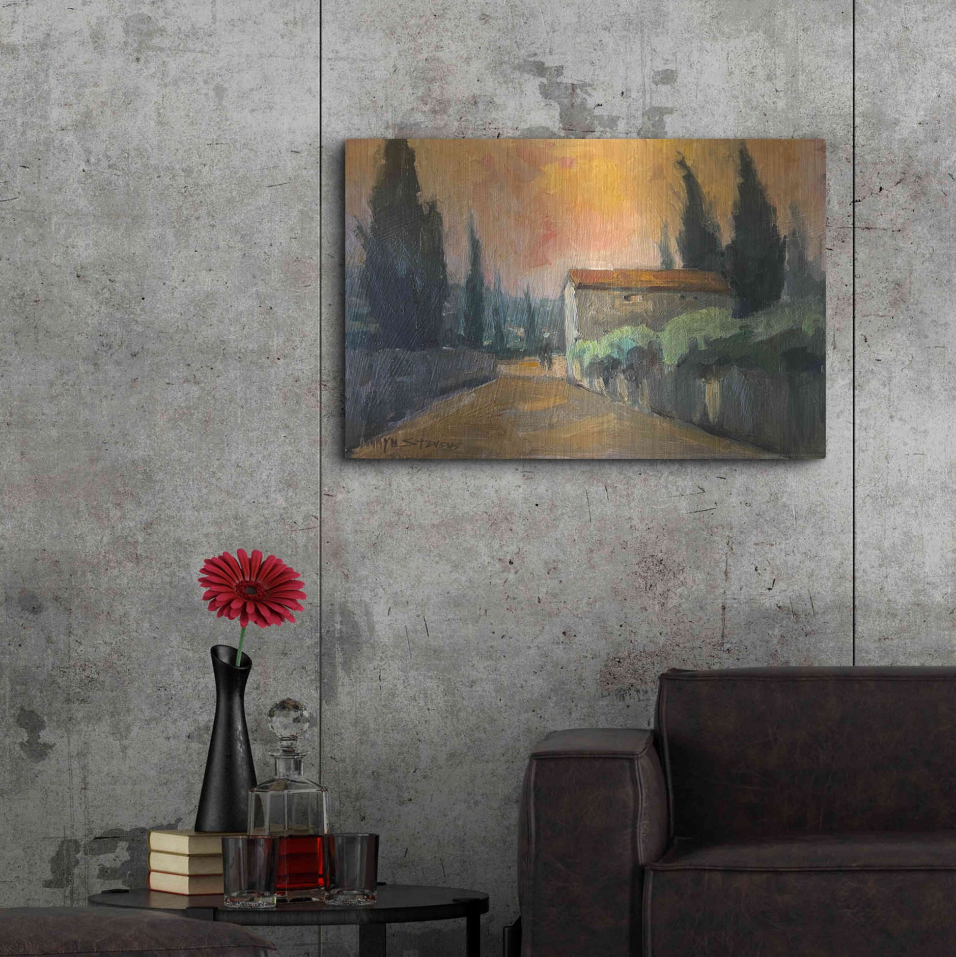 Luxe Metal Art 'French Farm' by Allayn Stevens, Metal Wall Art,36x24