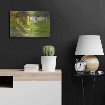 Luxe Metal Art 'French Lundry' by Allayn Stevens, Metal Wall Art,24x16