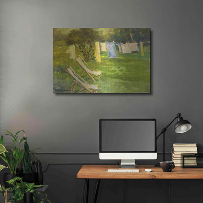 Luxe Metal Art 'French Lundry' by Allayn Stevens, Metal Wall Art,36x24